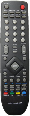 LipiWorld OND2 1677 LED LCD TV Universal Compatible For  LED LCD Onida Remote Controller(Black)