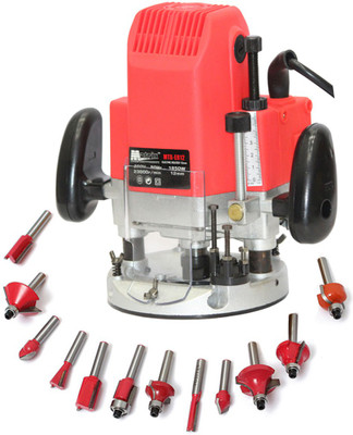 Digital Craft MATRIX RR12 POWERFUL Wood working router machine combo 12mm with bits 12 PCS MULTI SHAPES ROUTER/TRIMMER BIT SET COMBO Rotary Tool (12 mm) 11500-23000 rpm Power Input : 1850 W Rotary Tool(12 mm)