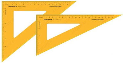 

Isomars Set Squares - Technical Set of 2 Ruler(Set of 2, Orange)
