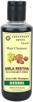 

Continent Spice KHADI NATURAL & HERBAL AMLA & REETHA SHAMPOO (SLS-PARABEN FREE) CS682005(220 ml)
