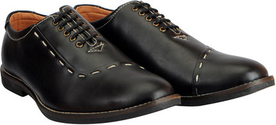 

FAUSTO Trendy Derby For Men(Black