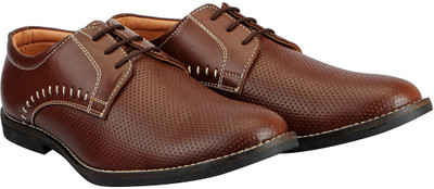 

FAUSTO Trendy Lace Up For Men(Brown