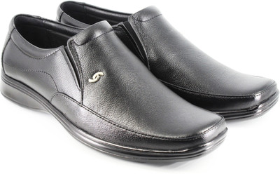 

LeatherKraft Slip On For Men(Black