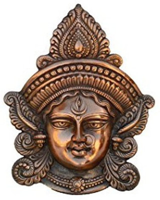 

MATERIALCRAFT DURGA MATA FACE PLATE Decorative Showpiece - 23 cm(Aluminium, Brown)