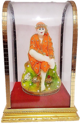 

Aarna Craft Shirdi ke Sai Baba | Medium Size | For Home or Office Pooja/ Puja | Perfect for Diwali, Dussehra or Dhanteras Gift Decorative Showpiece - 15 cm(Ceramic, Multicolor)