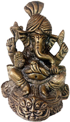 

Aarna Craft Panch Dhatu Ganpati for Pooja and Gift purpose | Detailed and crafted | God Statue Sculpture Indian Decor Hindu Religion gift Decorative Showpiece - 11 cm(Copper, Brown)