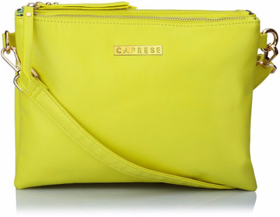 

Caprese Women Casual Green Leatherette Sling Bag