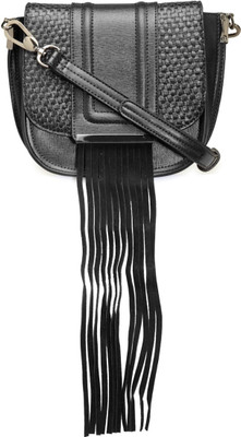 

LONDON RAG Women Casual Black PU Sling Bag