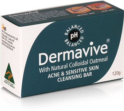 

Dermavive Acne & Sensitive Skin Cleansing Bar(120 g)