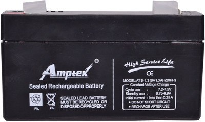 

Amptek 6V 1.3Ah Sealed Maintenance Free Rechargable Gel Solar Battery(6 V)