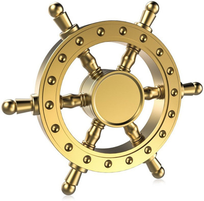 

Hum Enterprise Pirate Wheel Fidget Wheel Spinner With Amazing Spin And Fast Speed(Gold)