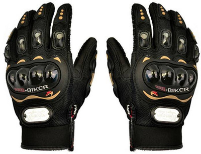 

KGN pro biker hand gloves 1-2 Riding Gloves (, Black