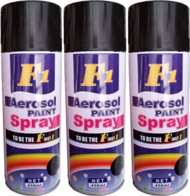 

GJTL Spary Paints MatteBlack Spray Paint 450 ml(Pack of 3)