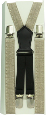 

hele X- Back Suspenders for Men(Beige)