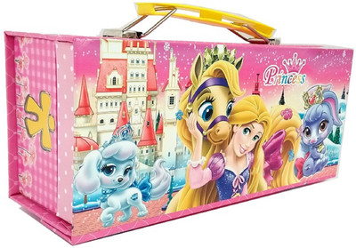 

TECHNOCHITRA PINK COLOR PRINCESS DESIGN UNIQUE MAKE UP AND JEWELLARY BOX FOR KIDS Vanity Box(Pink)