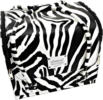 

GlamGals PU Leather 3 Tier Internal Trays Cosmetics Vanity Box(Multicolor)