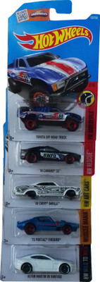

kidoz kingdom HOT WHEELS BASIC CARS SET 5 PC MIX(Multicolor)