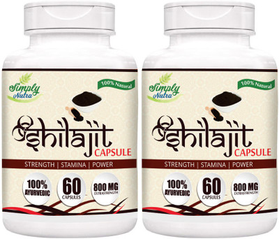 

Simply Nutra Shilajit Extract 800mg ( 120 Veg Capsules)(120 No)