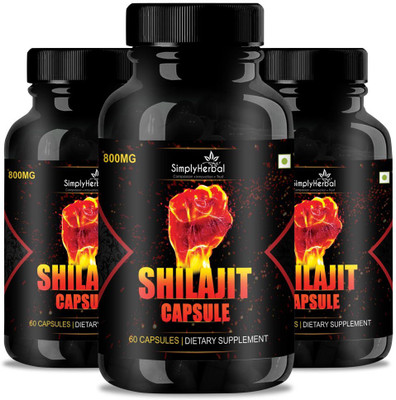 

Simply Herbal Shilajit Extract (180 Veg Capsules) - 800mg(180 No)