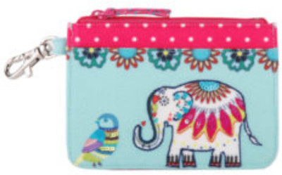 

pinaken Women Multicolor Canvas Wallet(4 Card Slots), Light pink