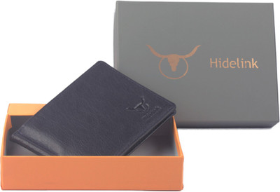 

Hidelink Men Blue Genuine Leather Money Clip(8 Card Slots)