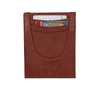 

Shopharp Men Tan Genuine Leather Card Holder(6 Card Slots)