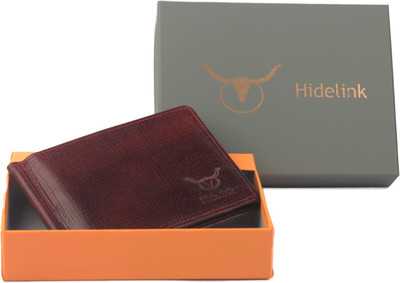 

Hidelink Men Brown Genuine Leather Money Clip(8 Card Slots)