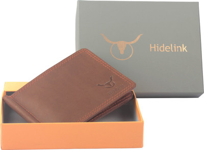 

Hidelink Men Tan Genuine Leather Money Clip(8 Card Slots)