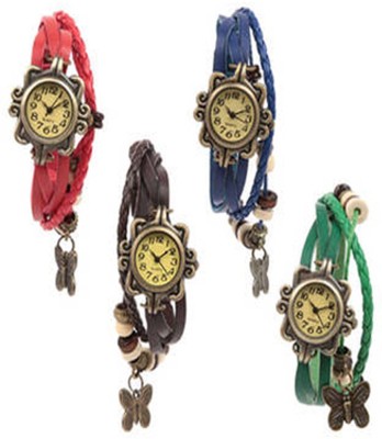 HEZ Fancy Dori Designer Ladies Watch-Pack Of 4 Watch  - For Girls   Watches  (HEZ)