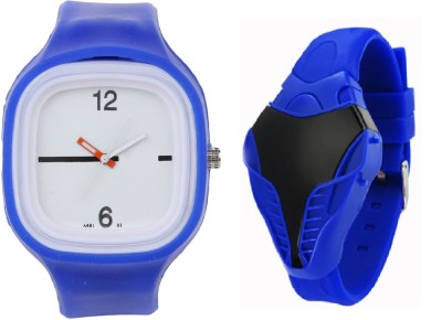 SOOMS BLUE COBRA DIGITAL LED BOYS WATCH WITH BLUE STRAP BIG SIZE DIAL ANALOG UNISEX Watch  - For Boys   Watches  (Sooms)