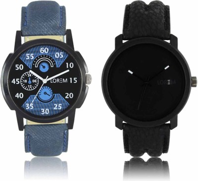 LOREM LR-02-21 Attractive Stylish Combo Watch  - For Men   Watches  (LOREM)
