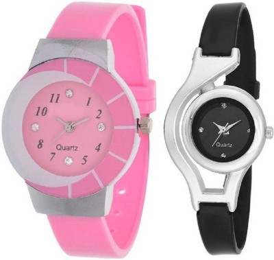 Miss Perfect glory pink and round black Watch - For Girls Watch  - For Women   Watches  (Miss Perfect)