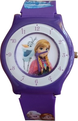 SS Traders Cute Purple Frozen With Slim and Big Dial Analog Kids Watch - Good gifting Item Watch  - For Girls   Watches  (SS Traders)