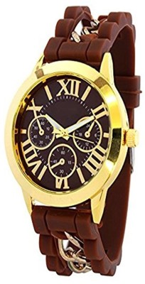 HEZ Brown Dial Snake Chained Silicone Strap Analog Watch For Girls Watch  - For Women   Watches  (HEZ)