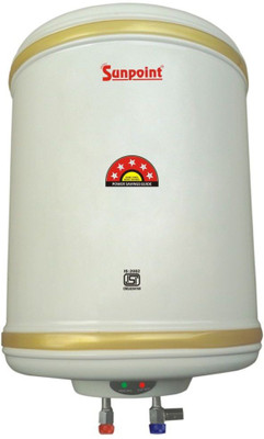 

PV STAR 15 L Storage Water Geyser(White, 15 L Electric Water Geyser (White, POWER SUNPOINT Premium 15 Litre Water Heater Geyser With 5 Star Rating ||Pressure Relief Velve ||Fusible Plug || Thermal Cutout || Extra Long ISI Heating Element || ISI Marked The