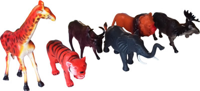 

kidoz kingdom WILD ANIMALS 6 FIGURE SET medium(Multicolor)