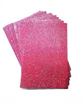 

SelectionWorld A4 Art & Craft Sticker Glitter Foam Sheets (Pack Of 10, Pink)