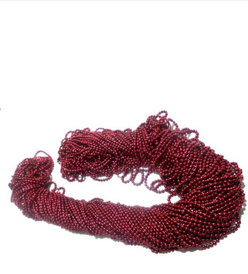 

BestUBuy Ball Chain for Jewelry Making / Decorating & Craft Work. Maroon - Pack of 5 mtrs