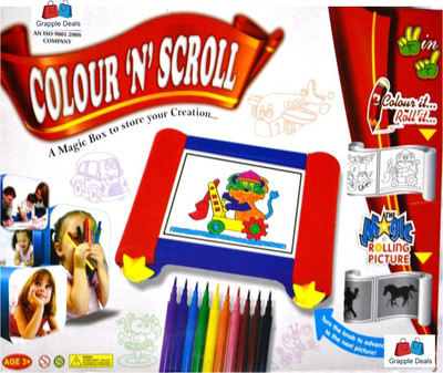 

GRAPPLE DEALS Colour Nd Scroll A Magic Box To Store Your Kids Creation For Kids.