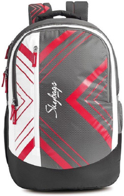 

Skybags pogo extra 01 grey 35 L Backpack(Red, Grey), Black