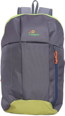 

Tagon Hiking Picnic College School Ultra Compact light weight Premium quality Back Pack - 15 Ltr 15 L Backpack(Grey), Grey with lime green