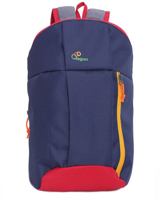 

Tagon Hiking Picnic College School Ultra Compact light weight Premium quality Back Pack - 15 Ltr 15 L Backpack(Blue), Navy blue with red