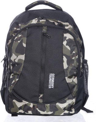 

GERMANY TOURISTER GT02BLACK-ARMYGREEN 25 L Backpack(Multicolor), Black