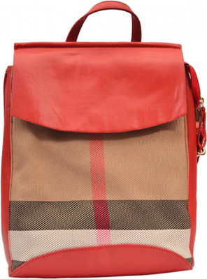 

sugarcrush Women's Beige & Red Backpack Waterproof Backpack(Red, 20 inch)