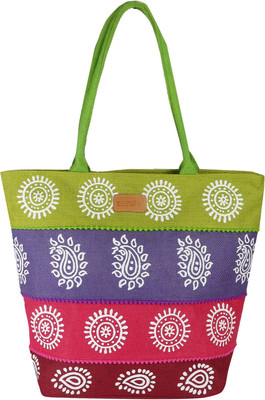 

Ecotara Block Print Multipurpose Bag(Multicolor, 5 L)