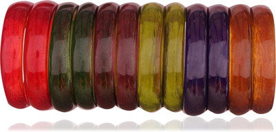 NMII Glass Bangle Set(Pack of 12)