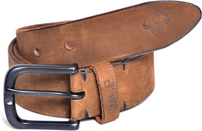 

Jap Men Casual Brown Genuine Leather Belt, Green