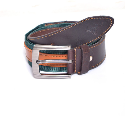 

Jap Men Casual Green, Brown Canvas Belt, Brown;green