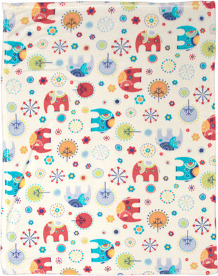 MeeMee Printed  Blanket(Cotton, Grey