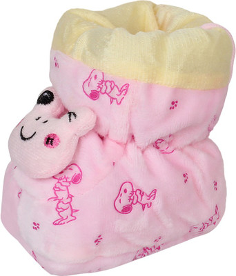 

BabyShower Booties(Toe to Heel Length - 10 cm Pink)
